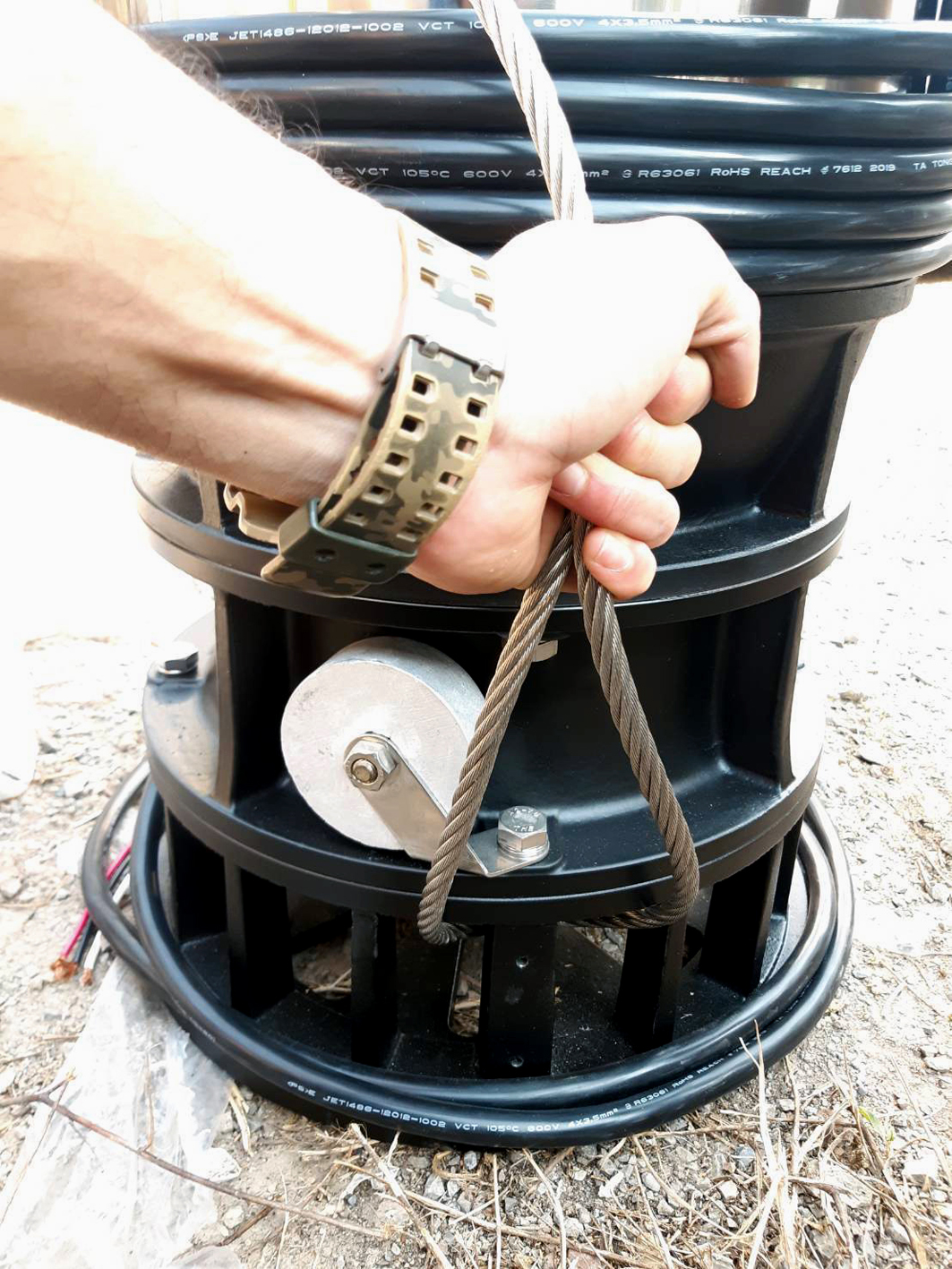 Sistem Air Tambak Udang di Chachoengsao, Thailand